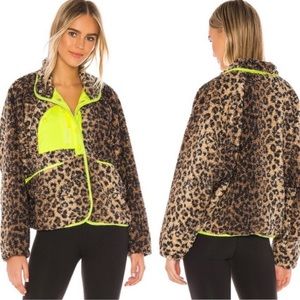 Free People Movement Queen Of The Jungle Jacket animal print in Black Combo SZ L